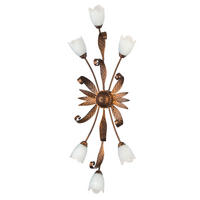 DECKENLEUCHTE 40/110 cm   - Bronzefarben, KONVENTIONELL, Glas/Metall (40/110cm)