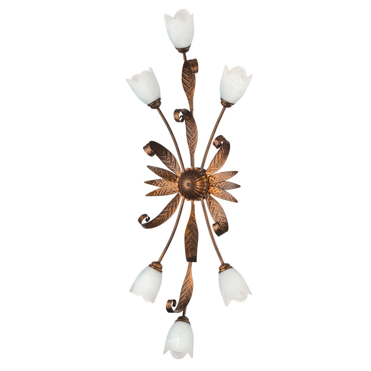DECKENLEUCHTE 40/110 cm   - Bronzefarben, KONVENTIONELL, Glas/Metall (40/110cm)