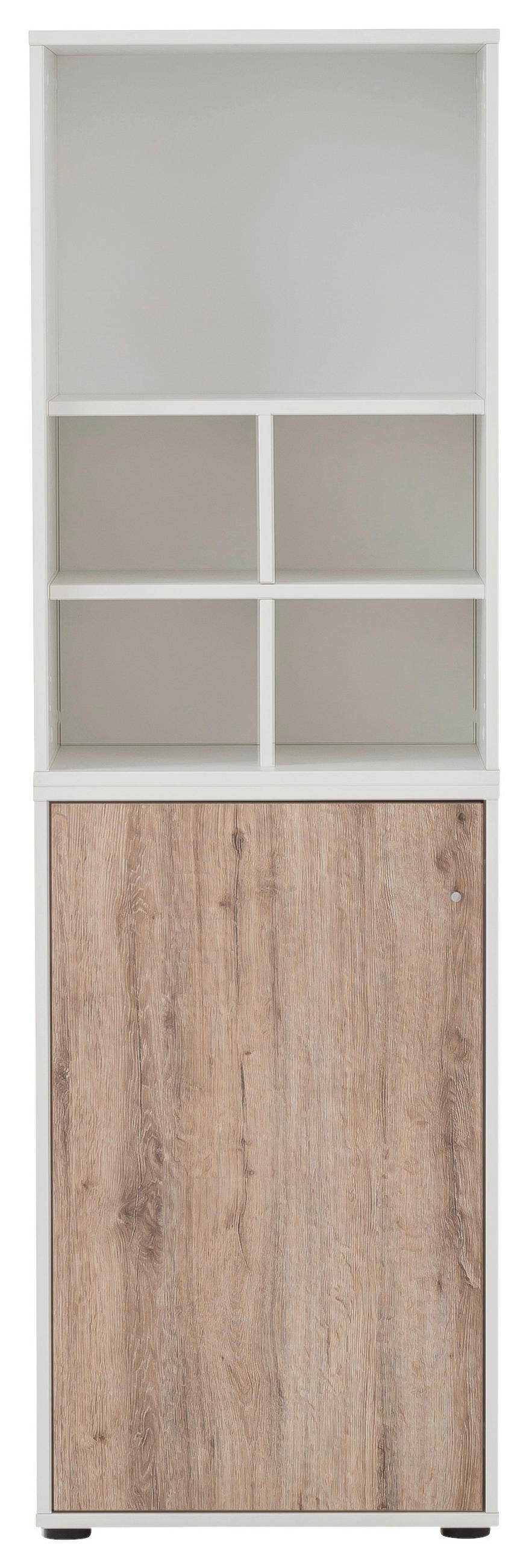 AKTENSCHRANK 50,9/165,2/41 cm  - Wildeiche/Weiß, MODERN, Holzwerkstoff (50,9/165,2/41cm) - MID.YOU