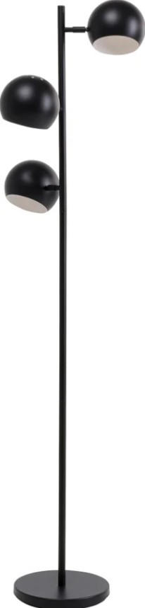 STEHLEUCHTE 41/151/25 cm   - Schwarz, LIFESTYLE, Metall (41/151/25cm) - Kare-Design