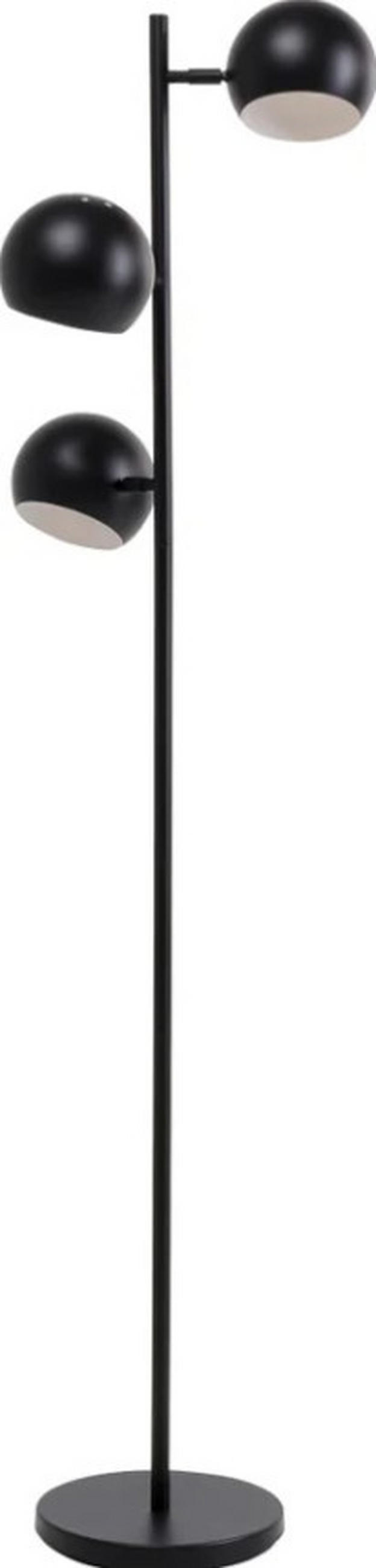 STEHLEUCHTE 41/151/25 cm   - Schwarz, LIFESTYLE, Metall (41/151/25cm) - Kare-Design