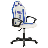GAMINGSTUHL Blau, Weiß Kunststoff, Textil   - Blau/Schwarz, Design, Kunststoff/Textil (60/98,5-108/63,6cm) - Star Wars