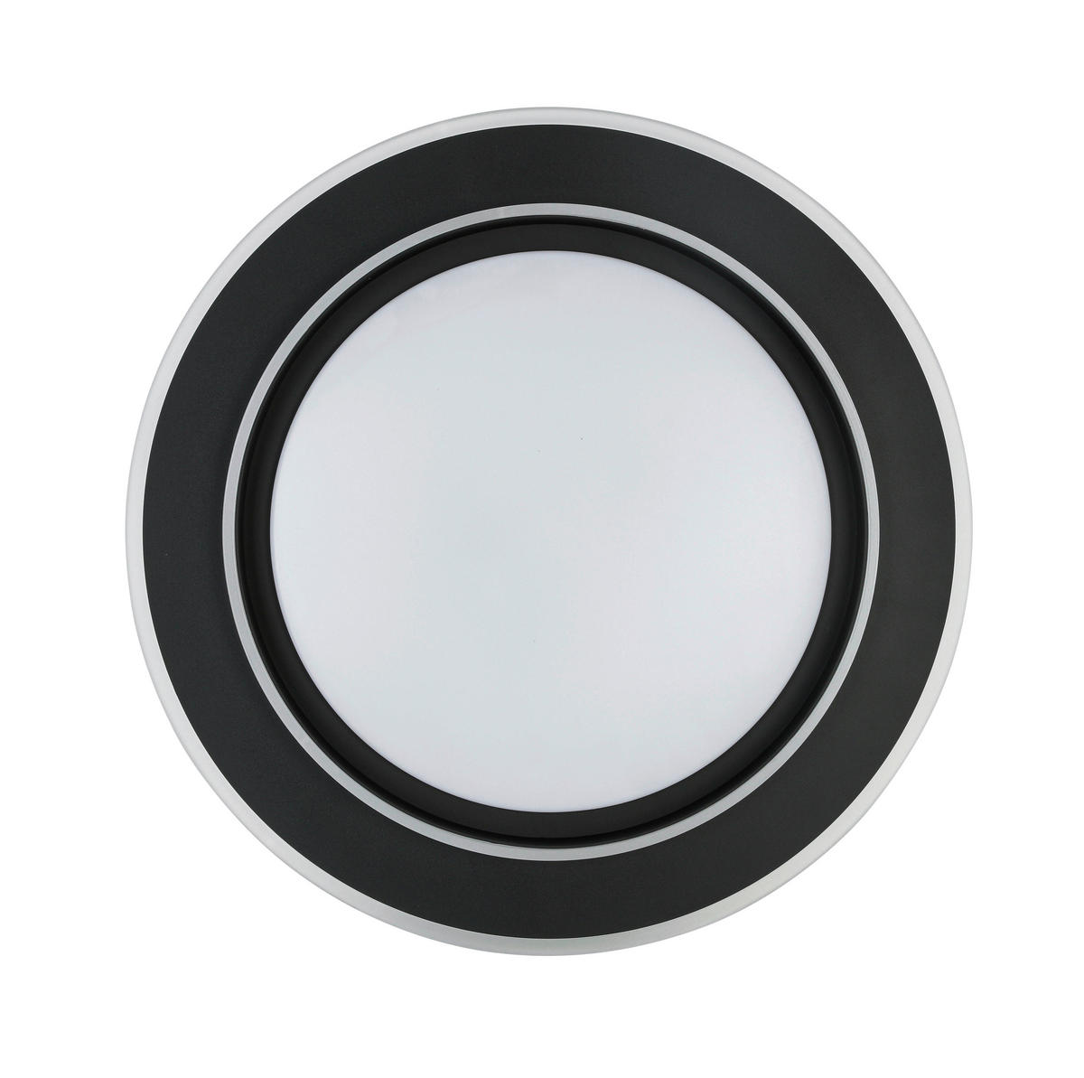 LED PLAFONJERA  - bela/crna, Trendi, metal/plastika (39/6cm) - Novel