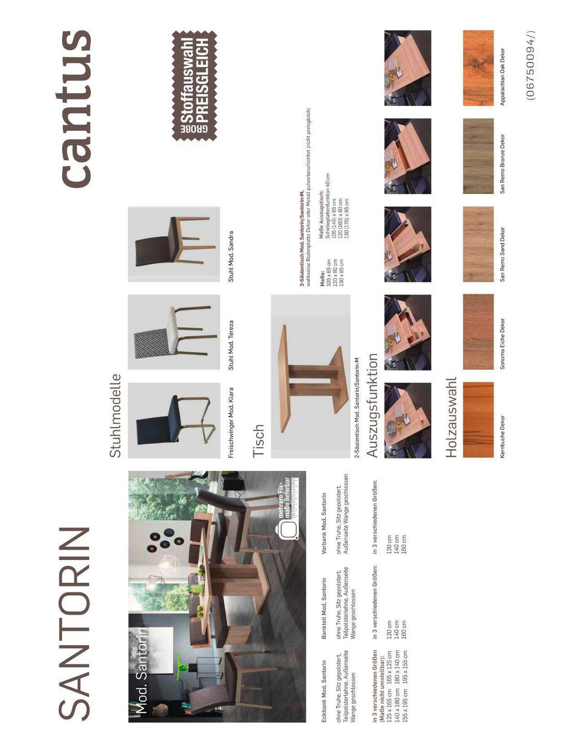 ESSTISCH 120/80/76 cm Nachbildung  Holzwerkstoff rechteckig Eichefarben  - Eichefarben, Natur, Holzwerkstoff (120/80/76cm) - Cantus