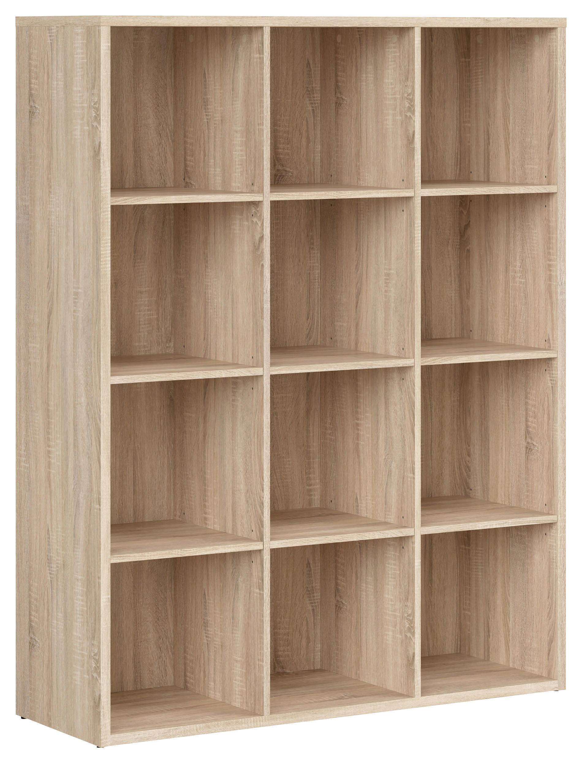 REGAL Sonoma Eiche  - Schwarz/Sonoma Eiche, Design, Holzwerkstoff/Kunststoff (114/146.5/38,5cm)