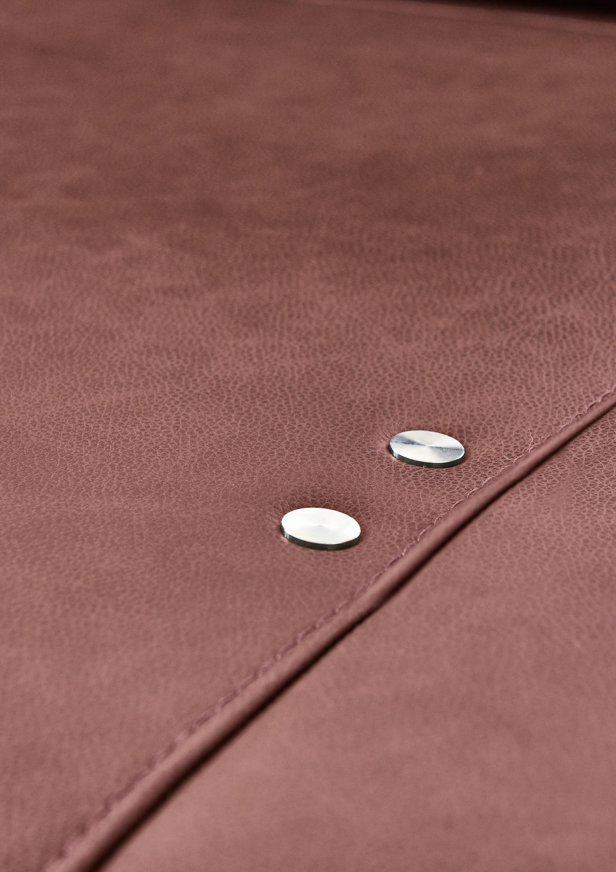 ECKSOFA in Echtleder Weinrot  - Anthrazit/Weinrot, Design, Leder/Metall (255/325cm) - Dieter Knoll
