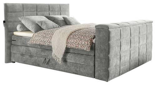 BOXSPRINGBETT 180/200 cm  in Schlammfarben  - Schlammfarben, KONVENTIONELL, Textil (180/200cm) - Carryhome