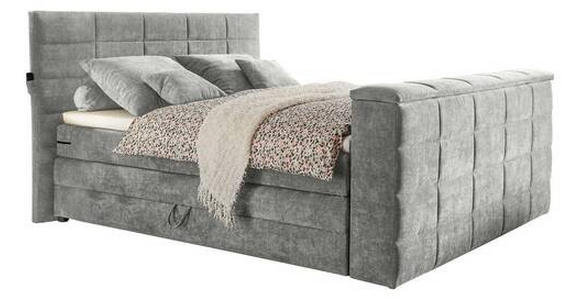 BOXSPRINGBETT 180/200 cm in Schlammfarben - Schlammfarben, KONVENTIONELL, Textil (180/200cm) - Carryhome