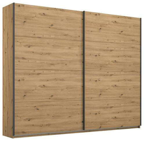 FÜGGESZTETT TOLÓAJTÓS SZEKRÉN Artisan tölgy  - Artisan tölgy/szürke, Modern, faalapú anyag/fém (226/210/62cm) - Rauch Möbel
