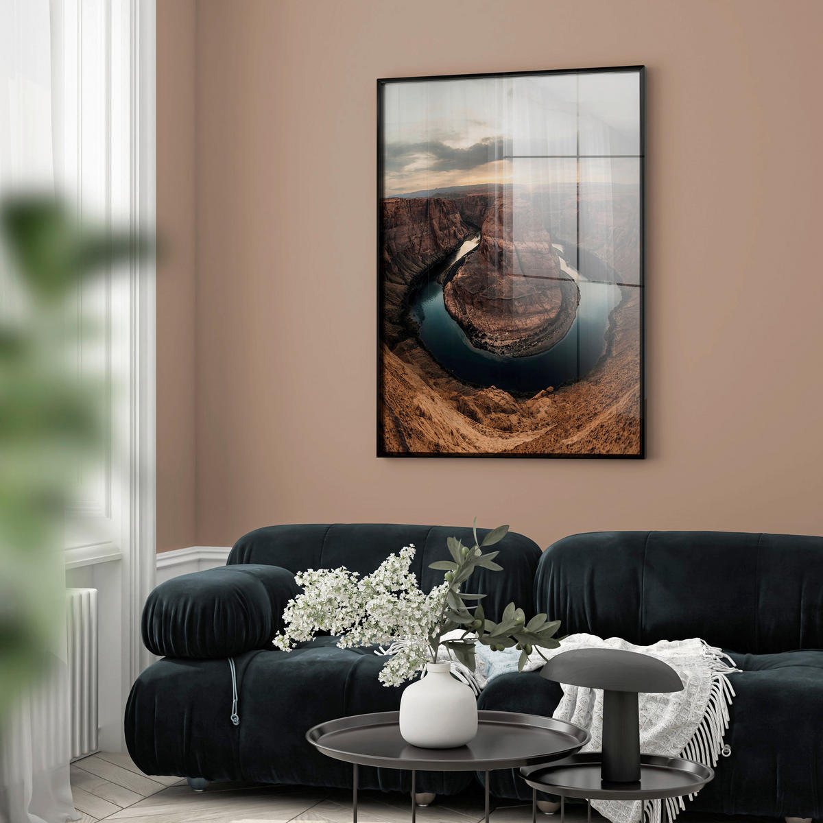 GLASBILD Landschaft & Natur 80/120 cm  - Multicolor, Basics, Glas/Holz (80/120cm)