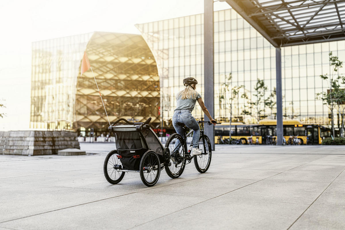 FAHRRADANHÄNGER   Charoit Lite 1  - Grün, LIFESTYLE, Metall (64,5/89-112/85,5cm) - Thule