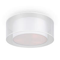 DECKENLEUCHTE  52/18 cm    - Weiss/Transparent, Trend, Kunststoff/Textil (52/18cm) - MAYTONI
