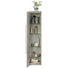 MIDISCHRANK 30/130,8/30 cm - Chromfarben/Grau, Design, Glas/Holzwerkstoff (30/130,8/30cm) - Novel MIDISCHRANK 30/130,8/30 cm - Chromfarben/Grau, Design, Glas/Holzwerkstoff (30/130,8/30cm) - Novel
