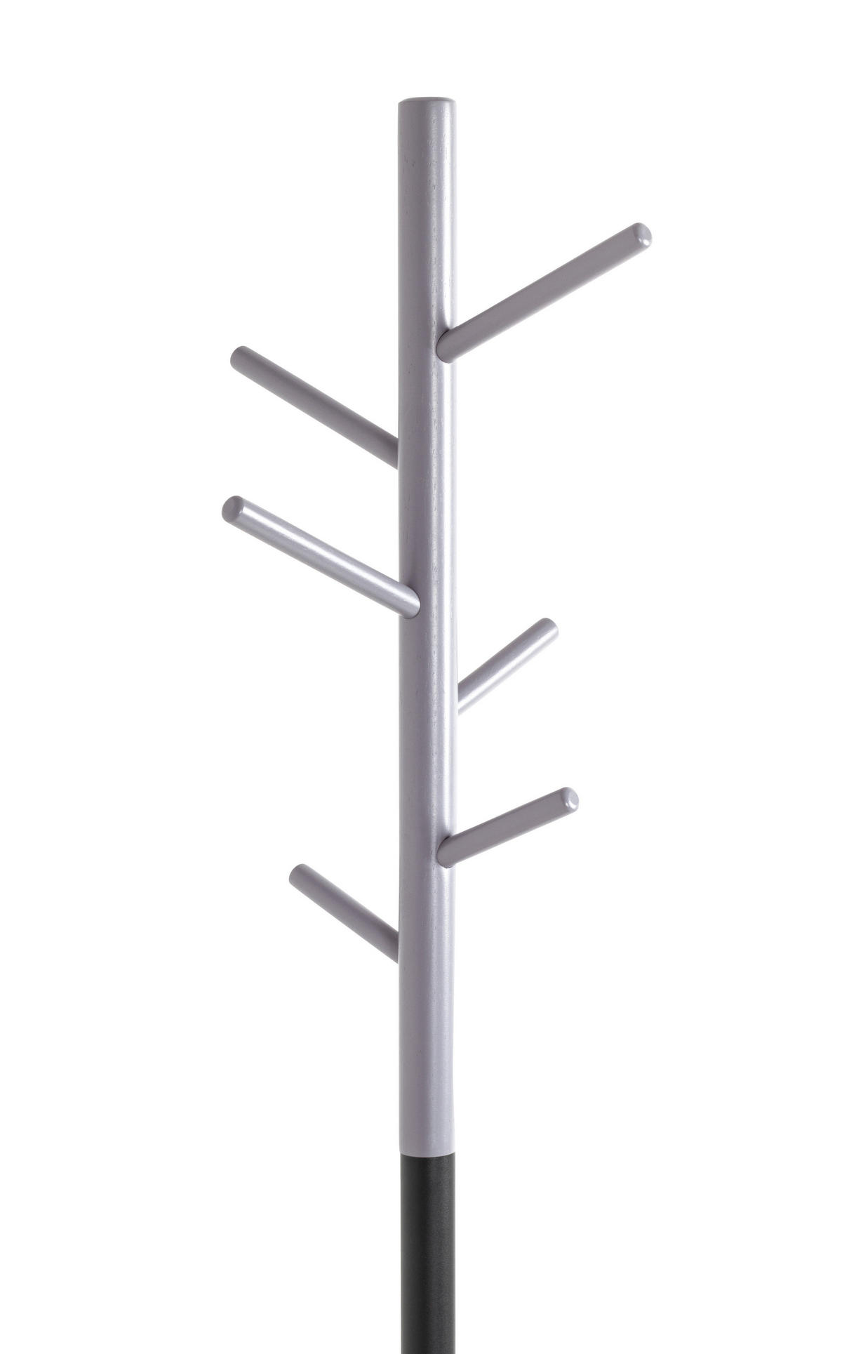 ŠATNÍ STOJAN - šedá/černá, Design, kov (36/175/36cm)