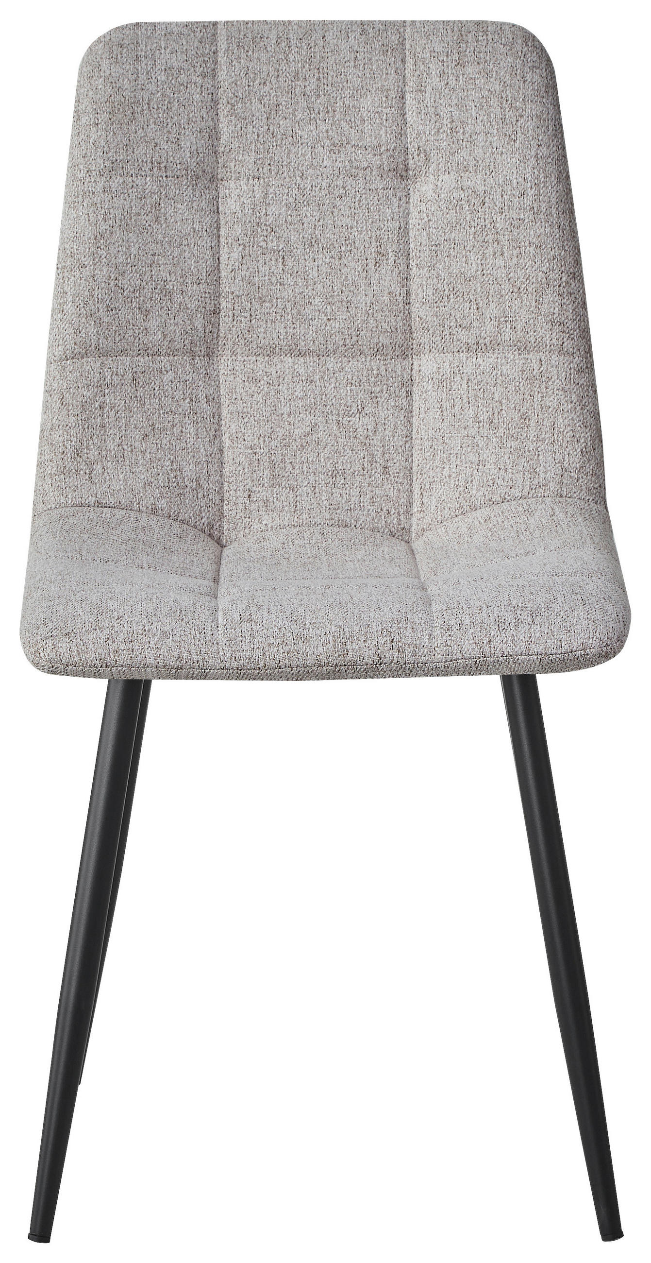 STUHL Webstoff Schwarz, Taupe  - Taupe/Schwarz, Design, Textil/Metall (45/86.5/55cm) - Stylife