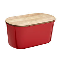 BRÖDSKRIN - röd/akaciefärgad, Modern, trä/plast (37/21,5/17,2cm) - Echtwerk
