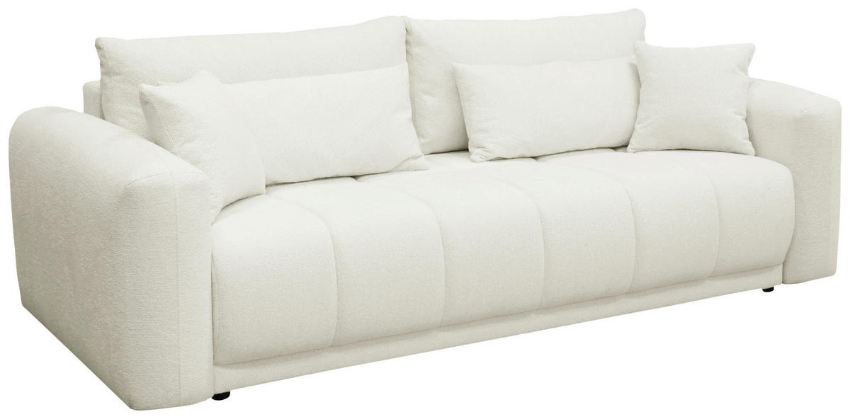 SCHLAFSOFA in Weiß  - Schwarz/Weiß, Design, Holz/Textil (245/90/117cm) - MID.YOU