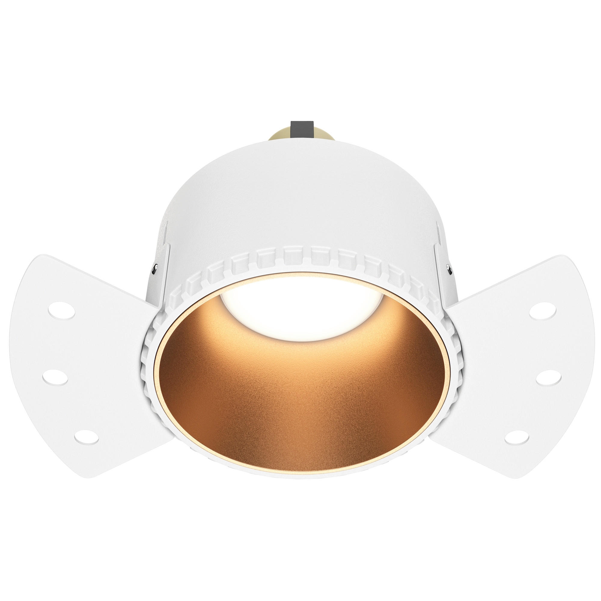 DECKENLEUCHTE Downlight 14/14/5,5 cm   - Goldfarben, Trend, Kunststoff/Metall (14/14/5,5cm) - MAYTONI