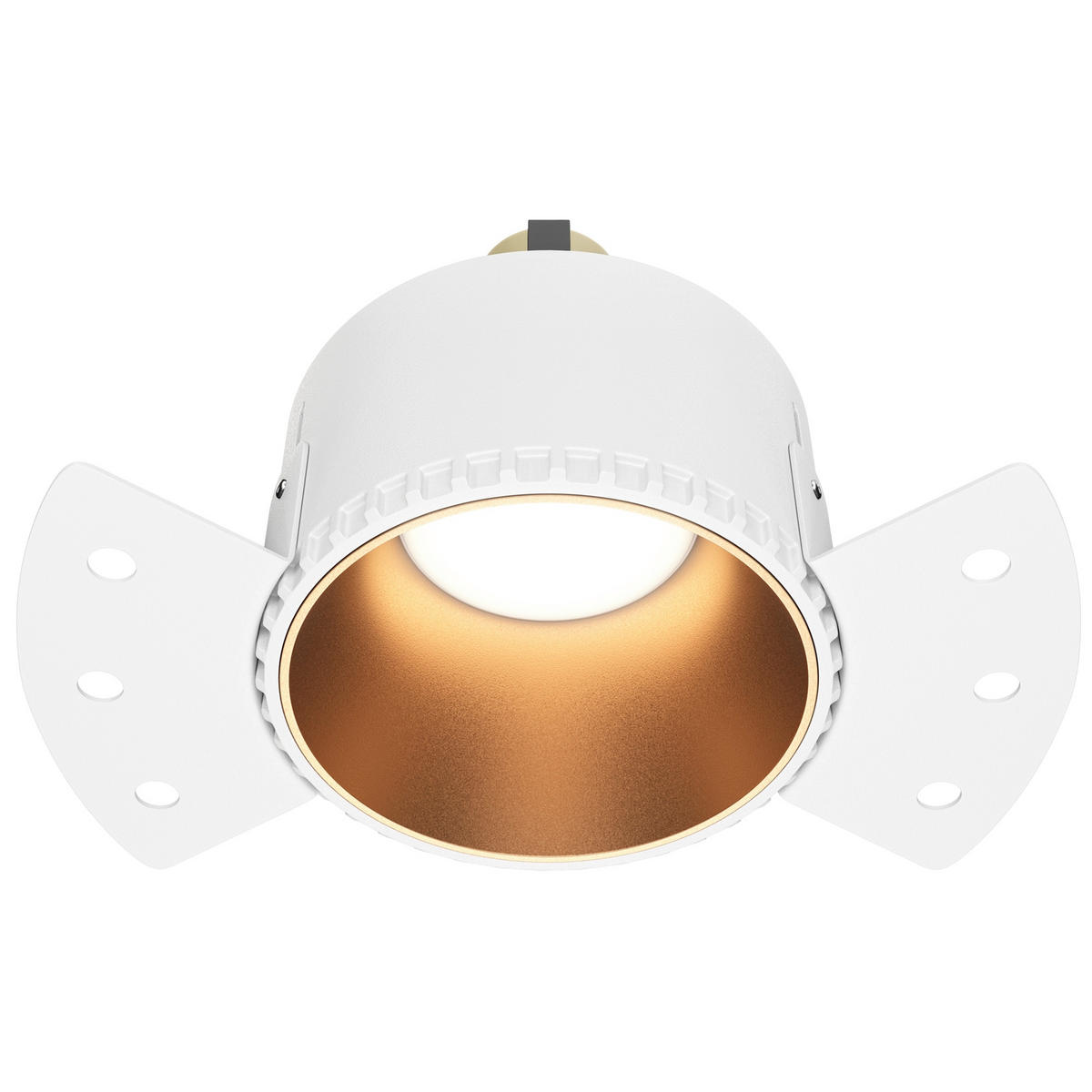 DECKENLEUCHTE Downlight 14/14/5,5 cm   - Goldfarben, Trend, Kunststoff/Metall (14/14/5,5cm) - MAYTONI
