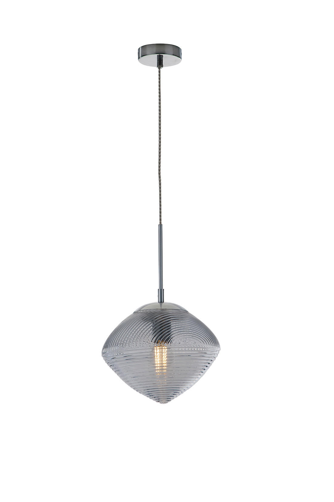 HÄNGELEUCHTE 26,2/40,5 cm   - Blau, KONVENTIONELL, Glas (26,2/40,5cm)