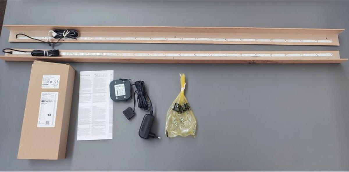 LED-STRIP 109 cm   - Schwarz/Weiß, KONVENTIONELL, Kunststoff (109cm) - Livetastic
