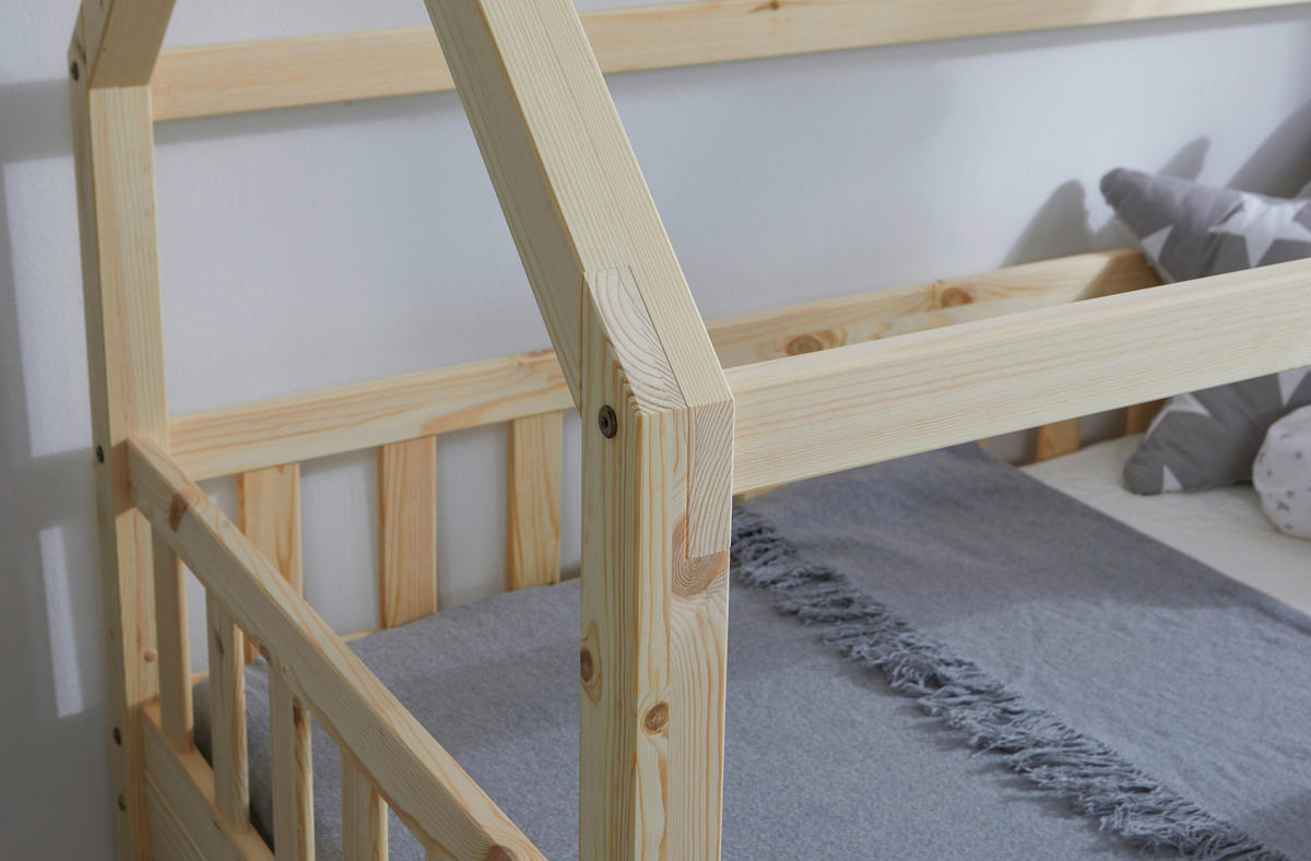 HAUSBETT 80/160 cm Naturfarben  - Naturfarben, Modern, Holz (80/160cm) - MID.YOU
