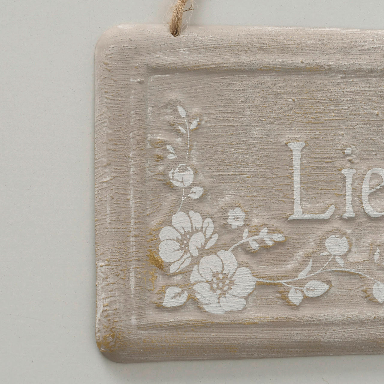 DEKOSCHILD 28/10 cm  - Beige/Creme, Basics, Metall (28/10cm)