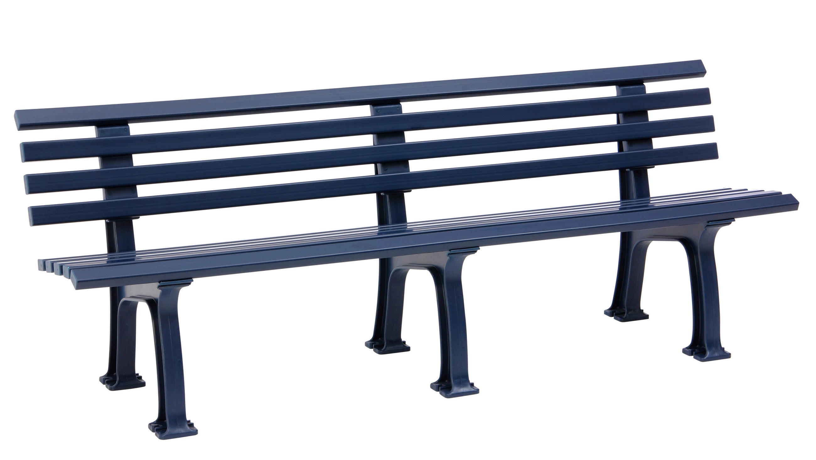 GARTENBANK 200/74/54 cm   - Blau, Basics, Kunststoff (200/74/54cm) - Modante