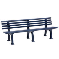 GARTENBANK 200/74/54 cm   - Blau, Basics, Kunststoff (200/74/54cm) - Modante