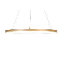 LED-HÄNGELEUCHTE 60/120 cm   - Goldfarben/Weiß, Trend, Kunststoff/Metall (60/120cm) - Novel
