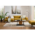 ECKSOFA in Chenille Currygelb  167/311 cm  - Currygelb/Schwarz, Design, Textil/Metall (167/311cm) - Xora