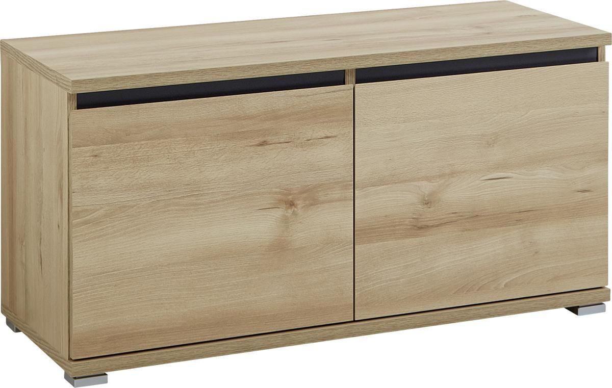GARDEROBENBANK Anthrazit, Buchefarben  - Anthrazit/Buchefarben, Basics, Holzwerkstoff (96/52/40cm) - Carryhome
