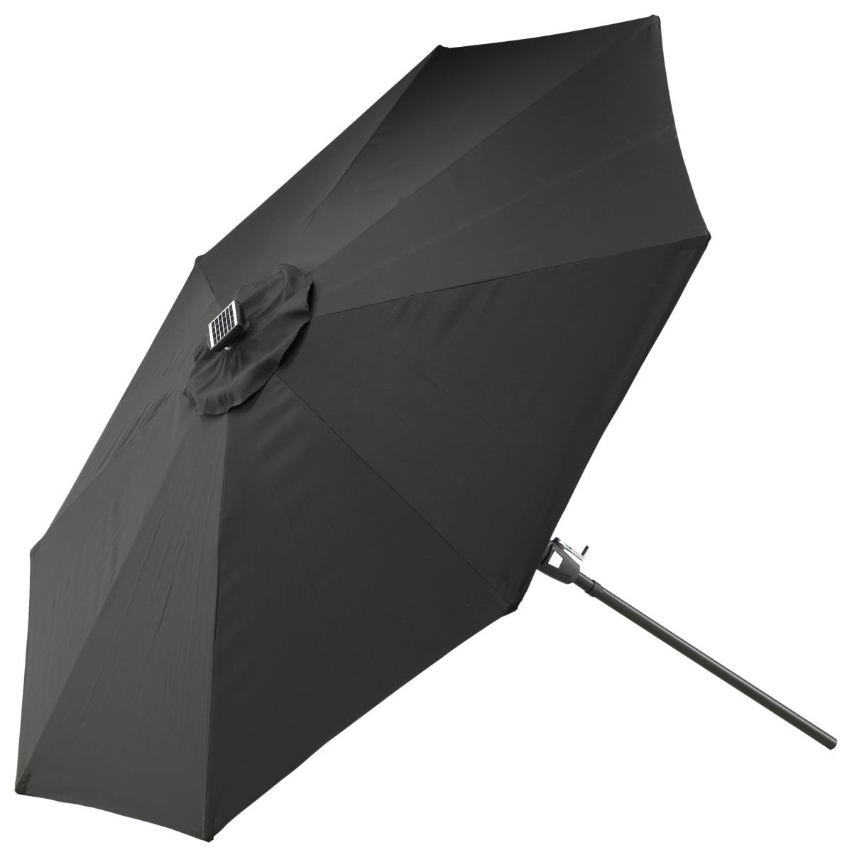SONNENSCHIRM 270 cm  - Schwarz, KONVENTIONELL (270/241/270cm) - Gardenson