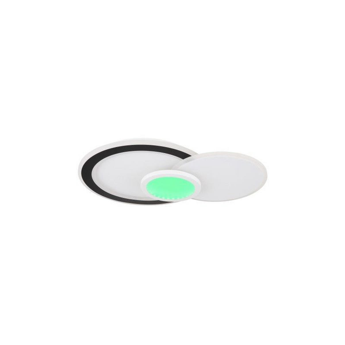 STROPNA LED-SVETILKA  Gisell //3000-6500 K/230 V/ - črna/bela, Trend, kovina/umetna masa (57,5/40/8,5cm)