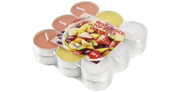TEELICHTSET 18 Stück - Gelb/Silberfarben, Basics, Metall (3cm) - Boxxx