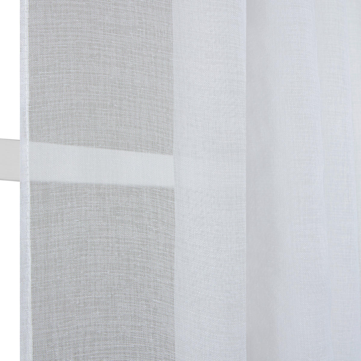 FERTIGVORHANG  transparent   140/280 cm  - Weiß, Basics, Textil (140/280cm)