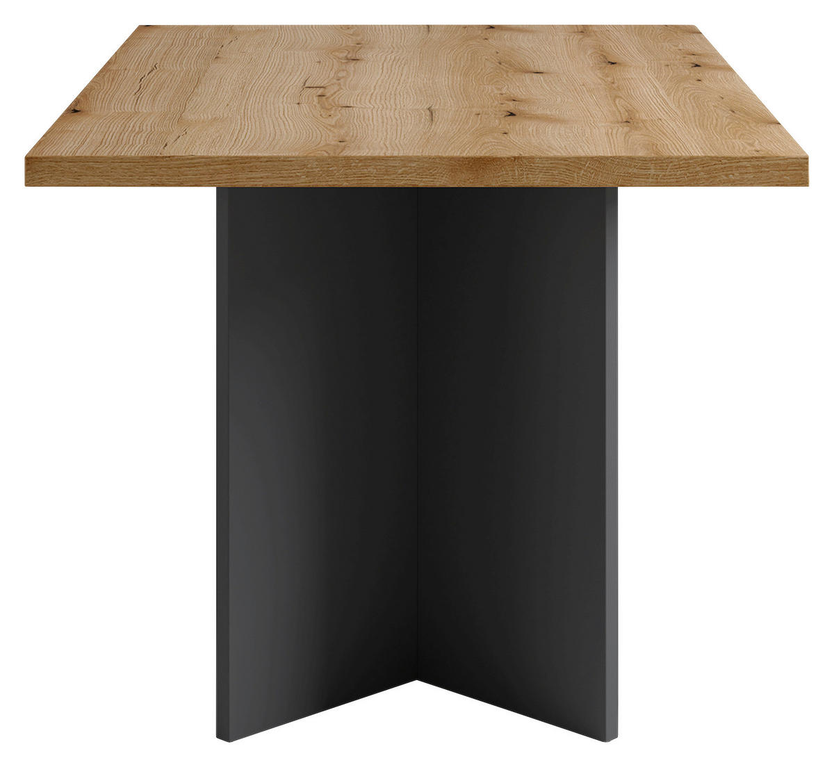 ESSTISCH rechteckig Anthrazit, Eichefarben  - Eichefarben/Anthrazit, MODERN, Holzwerkstoff (138/90/75,5cm) - MID.YOU