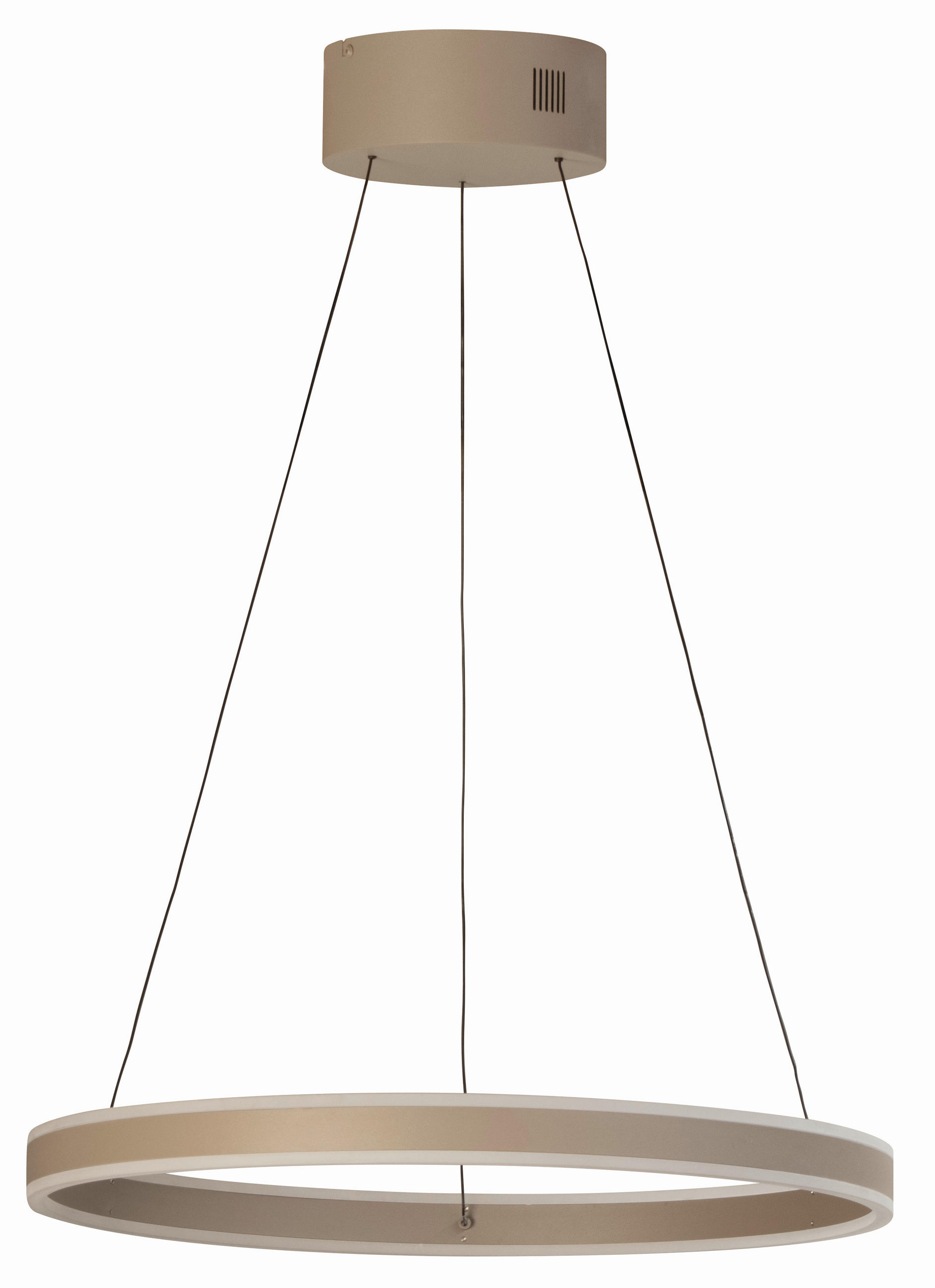 Fischer & Honsel Led-Hängeleuchte Silvio Greige 50-180 cm