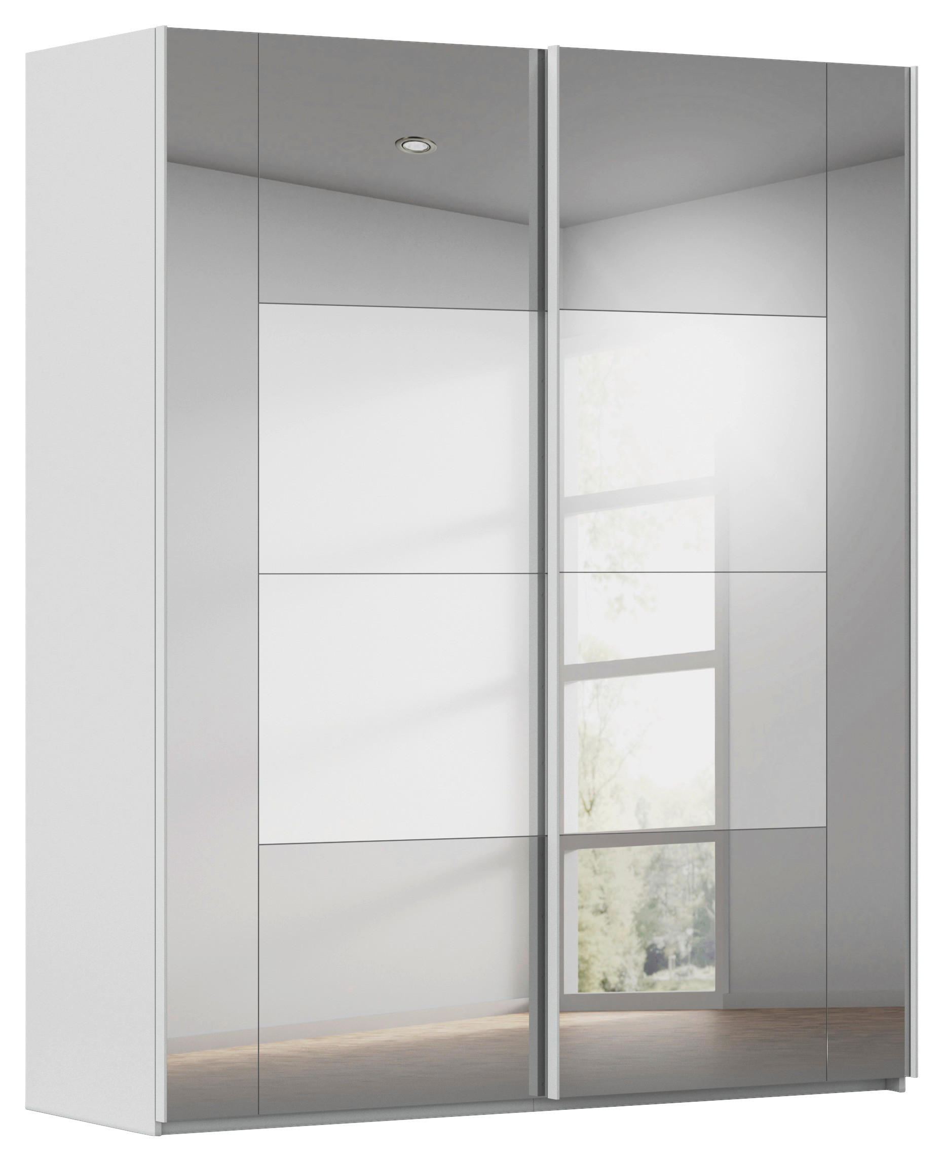 SCHWEBETÜRENSCHRANK 181/223/68 cm 2-türig Seidengrau  - Seidengrau, Design, Glas/Holzwerkstoff (181/223/68cm) - Xora