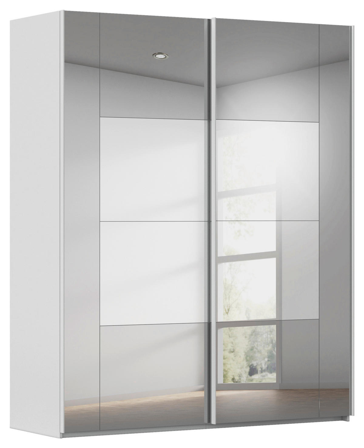 SCHWEBETÜRENSCHRANK 181/223/68 cm 2-türig Seidengrau  - Seidengrau, Design, Glas/Holzwerkstoff (181/223/68cm) - Xora