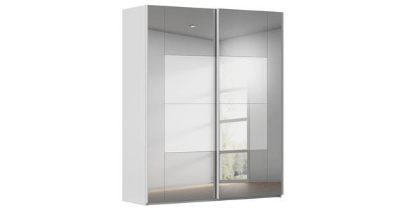 SCHWEBETÜRENSCHRANK 181/223/68 cm 2-türig Seidengrau  - Seidengrau, Design, Glas/Holzwerkstoff (181/223/68cm) - Xora