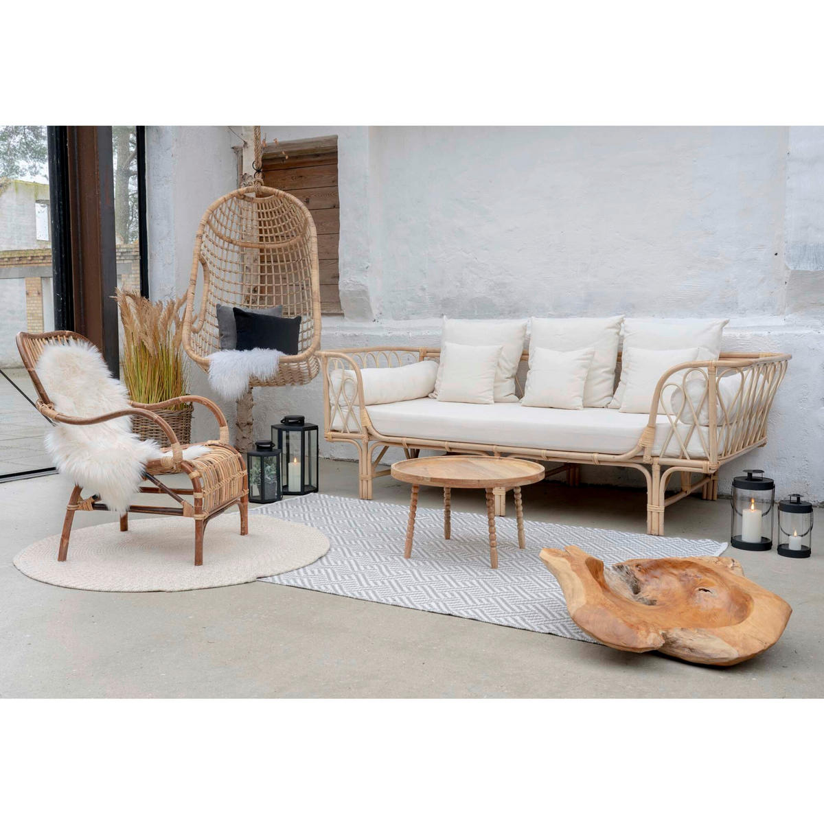 COUCHTISCH Jammu Mangoholz 60/60/35 cm rund Hellbraun  - Hellbraun/Naturfarben, Design, Holz (60/60/35cm) - MID.YOU