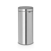 Coș Cu Capac Batant 30 L  - argintiu/negru, Basics, plastic/metal (30l)