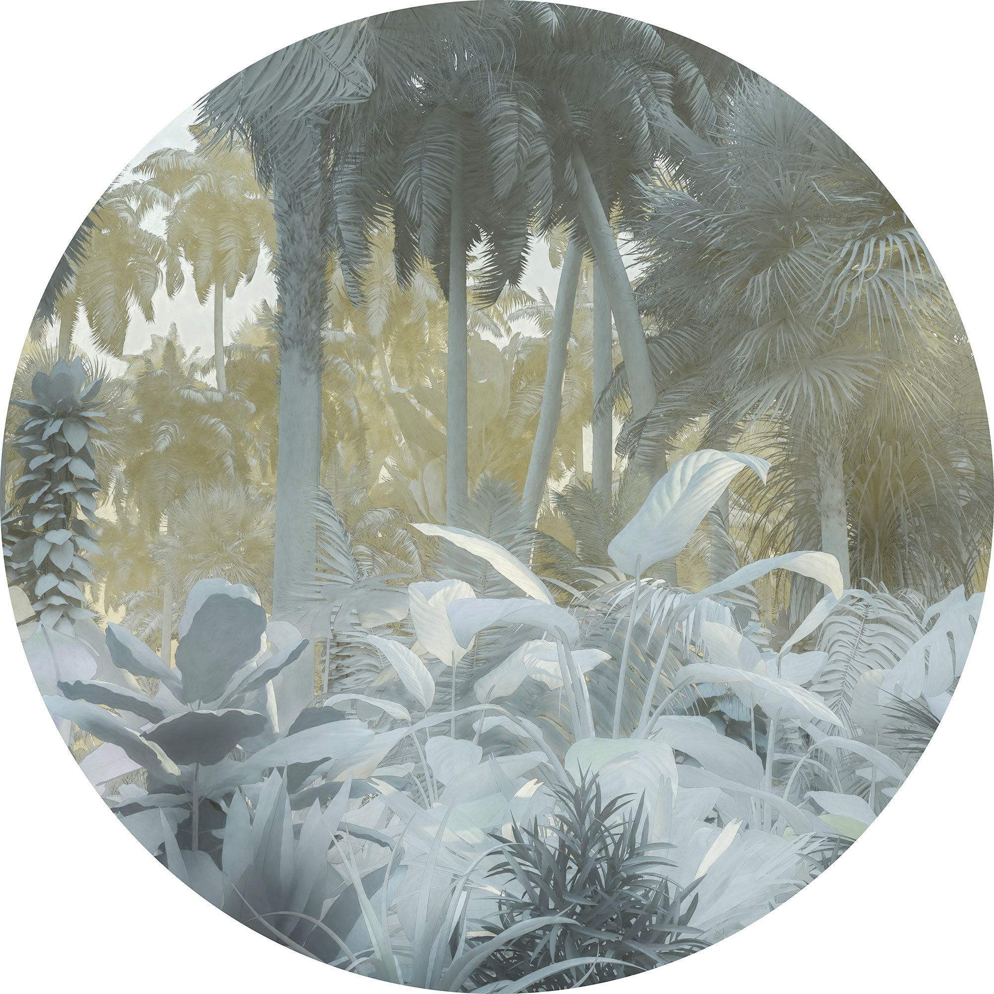 VLIESTAPETE Komar Dot Exotic Jungle  - Weiß/Grau, Natur (125cm) - Komar