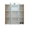 SPIEGELSCHRANK 65/70/16 cm  - Chromfarben/Eichefarben, KONVENTIONELL, Glas/Holzwerkstoff (65/70/16cm) - Xora