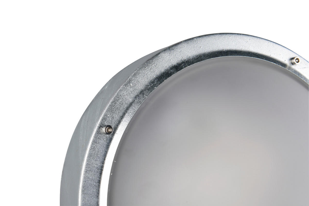 AUßENWANDLEUCHTE Barito 30/11 cm  - Zinkfarben/Weiß, Design, Glas/Metall (30/11cm) - Trio Leuchten