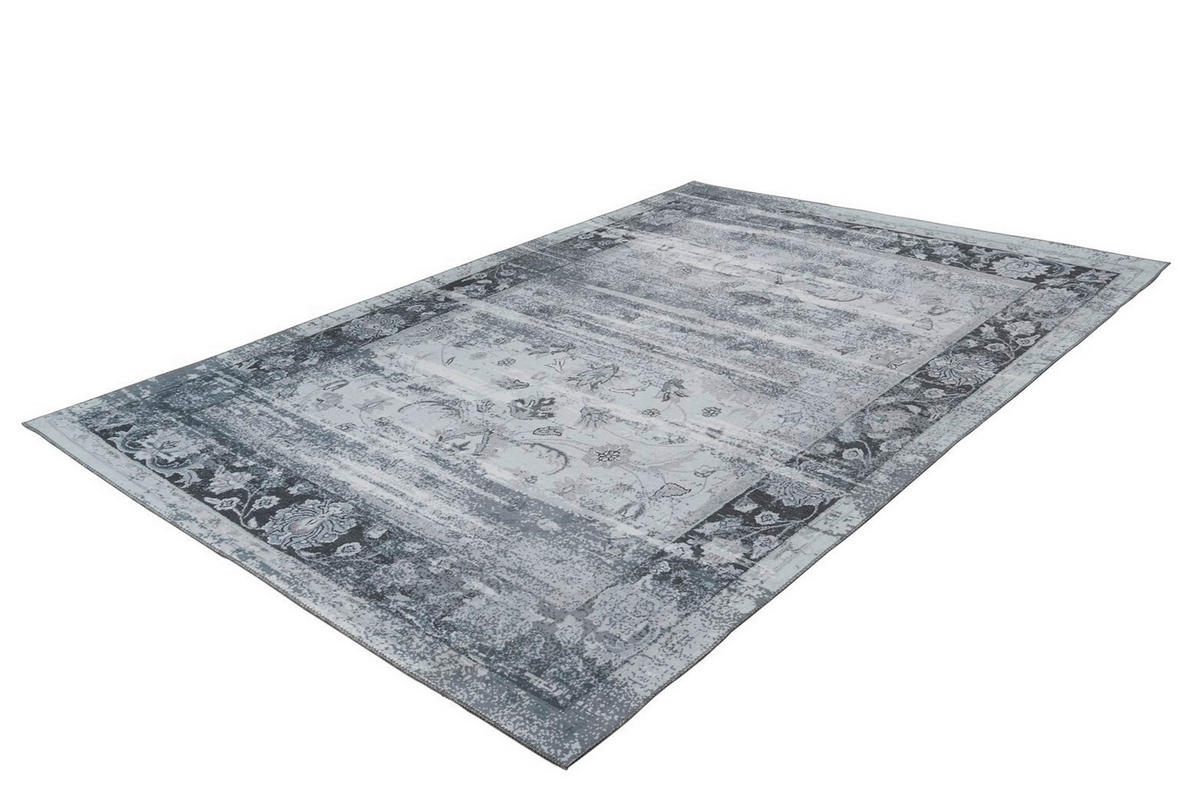 FLACHWEBETEPPICH 80/150 cm Galaxy 1225 Grau / Blau Grau, Blau  - Blau/Grau, Basics, Textil (80/150cm) - Novel