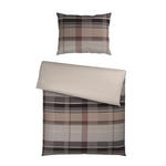 WENDEBETTWÄSCHE Satin 140/200 cm  - Taupe, KONVENTIONELL, Textil (140/200cm) - Novel