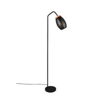 GOLVLAMPA 22/147 cm    - furufärgad/svart, Trend, metall/trä (22/147cm)