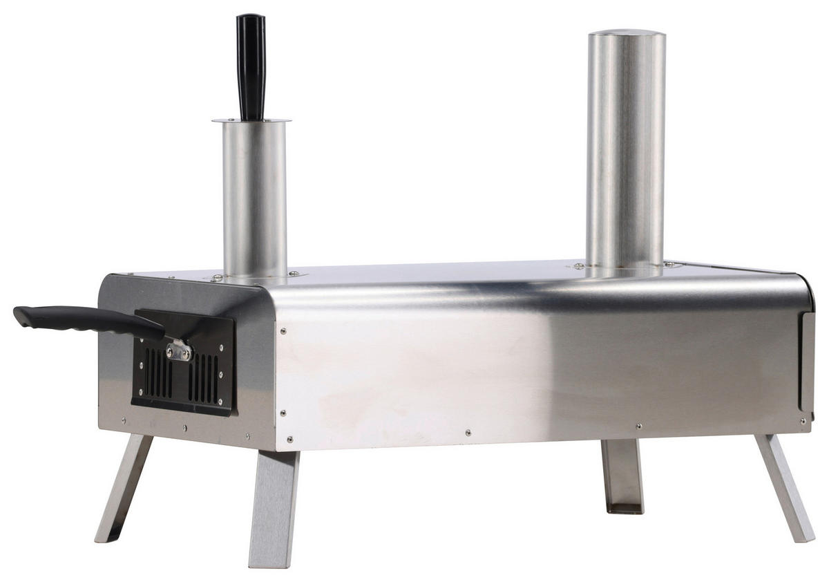 PIZZAOFEN  - Silberfarben, KONVENTIONELL, Metall (85.8/49.9/37cm) - Gardenson